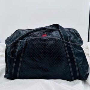 Nike Black and Red Duffel Bag